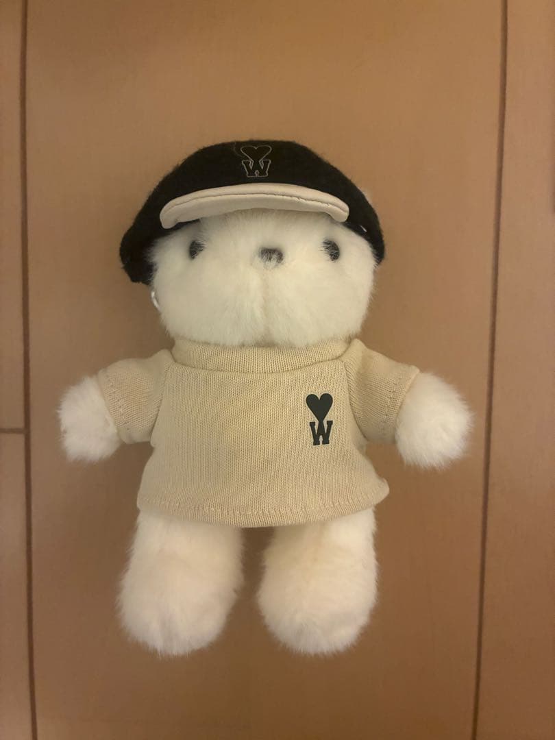 韓国限定 アミ×チェウシク テディベア キーリング ワッペン アミパリ