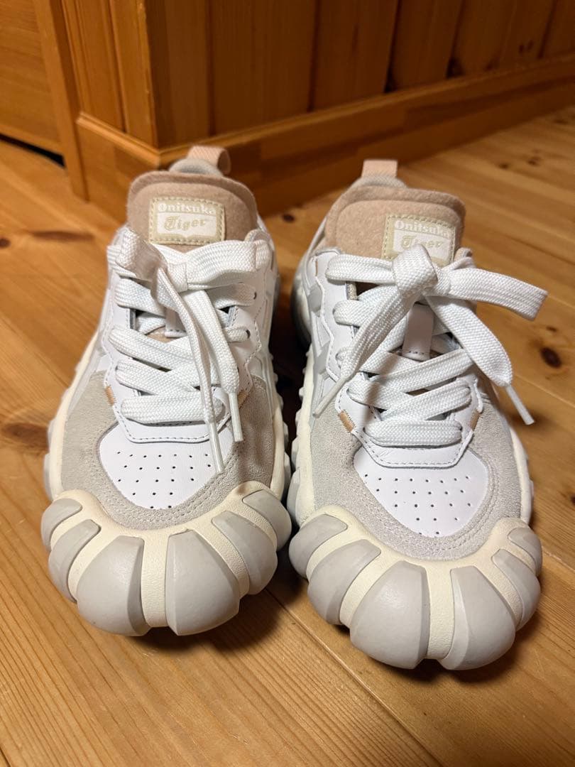 Onitsuka Tiger スニーカー 24.5cm ホワイト/ベージュ