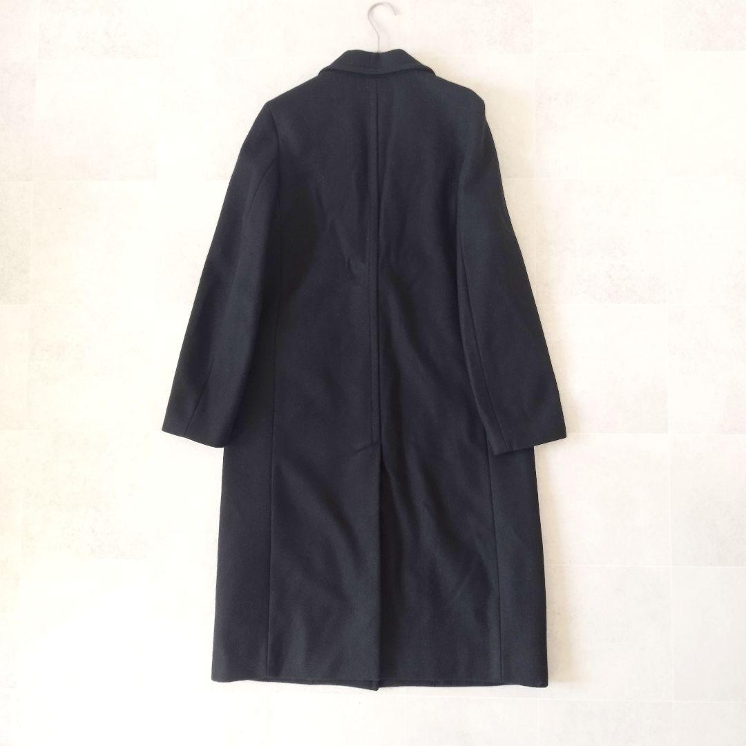 iCB シェルメルトンチェスターコート ロング丈コート Mサイズ 黒