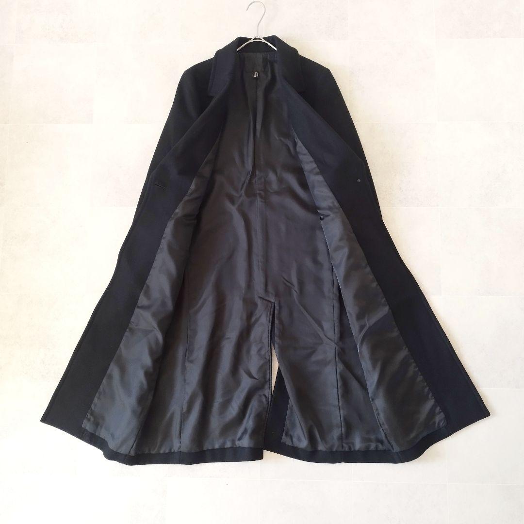 iCB シェルメルトンチェスターコート ロング丈コート Mサイズ 黒