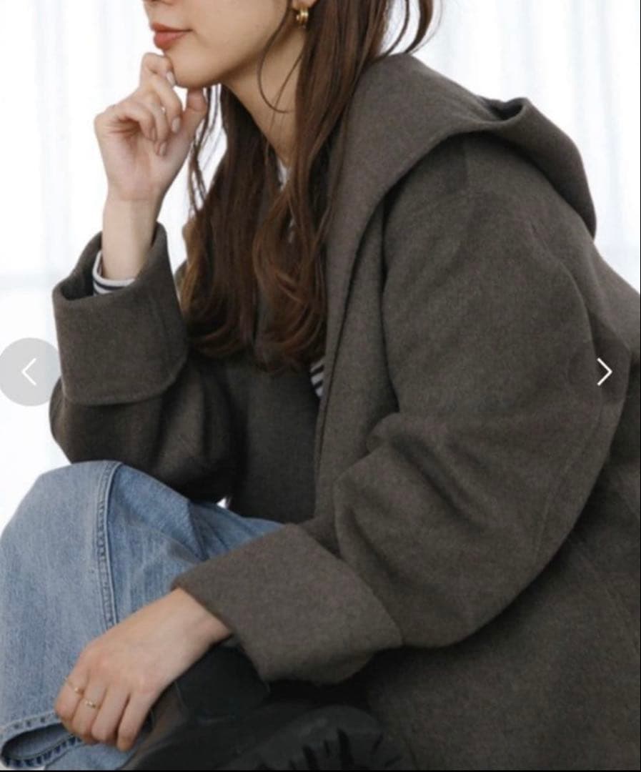 23AW 美品 サニーレーベル ジャケット ウールリバーフードミディコート