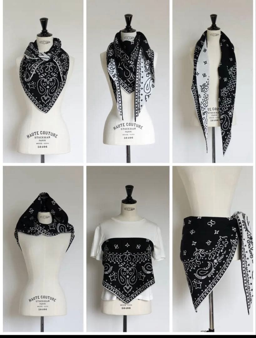 Gypsohila Paisley Knit Stole ジプソフィア