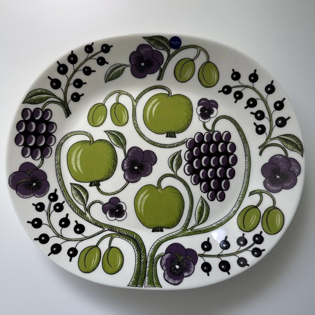 未使用品　アラビア　パラティッシ　パープル　オーバル36