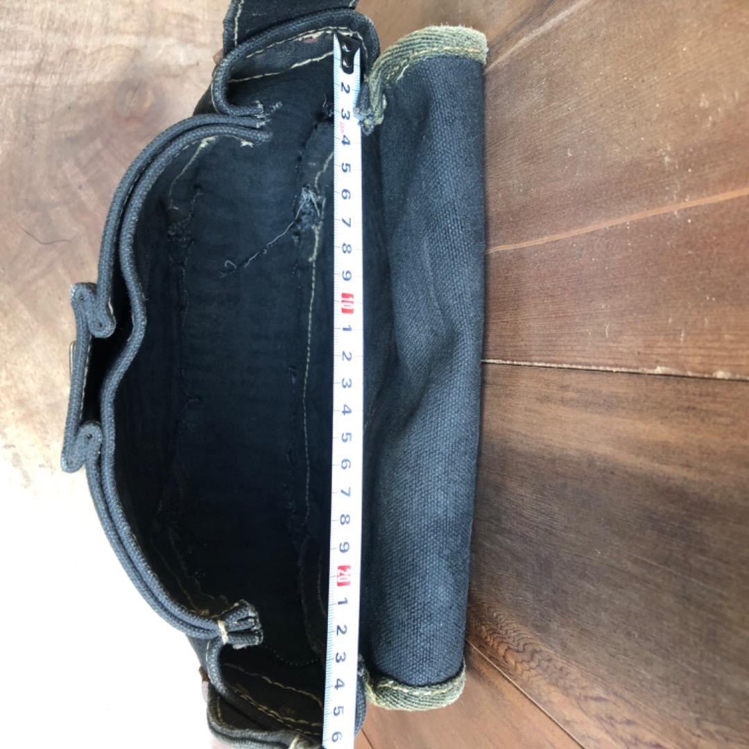 必見！オールドヴィンテージ　極厚帆布 ショルダーバッグ　レア