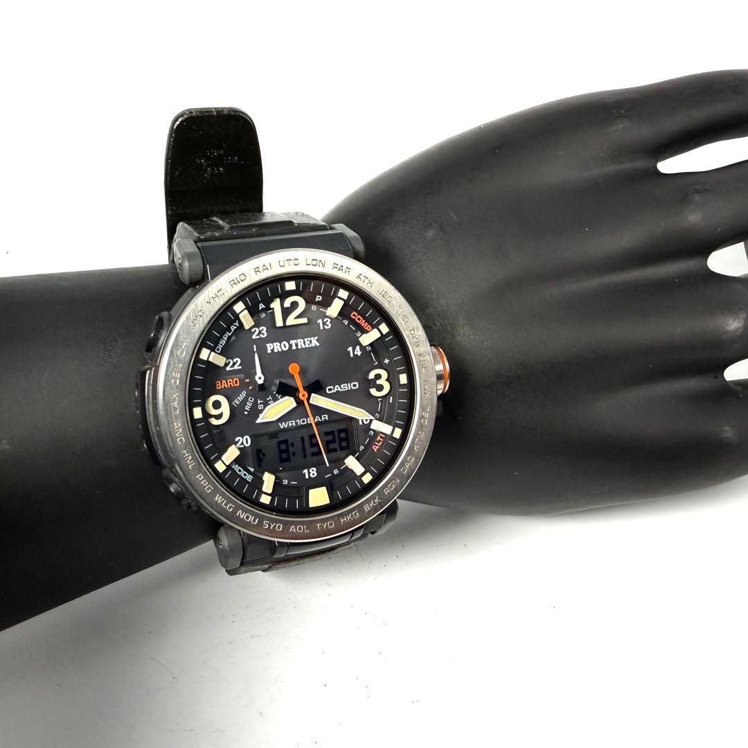 【稼働品】カシオ プロトレック アナデジ 腕時計 PRG-600 タフソーラー