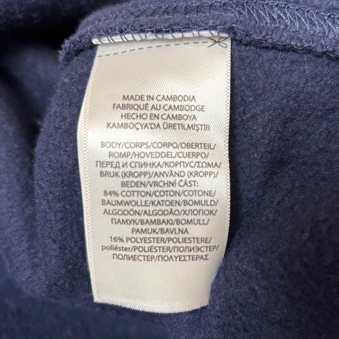 超美品 ラルフローレン ジップパーカー 裏起毛 ネイビー M