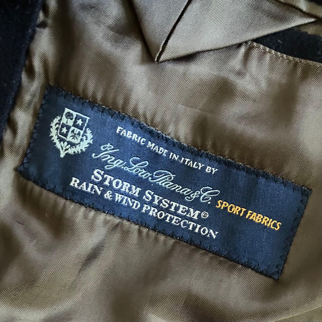 ロロピアーナ×SHIPS ステンカラーコート　紺