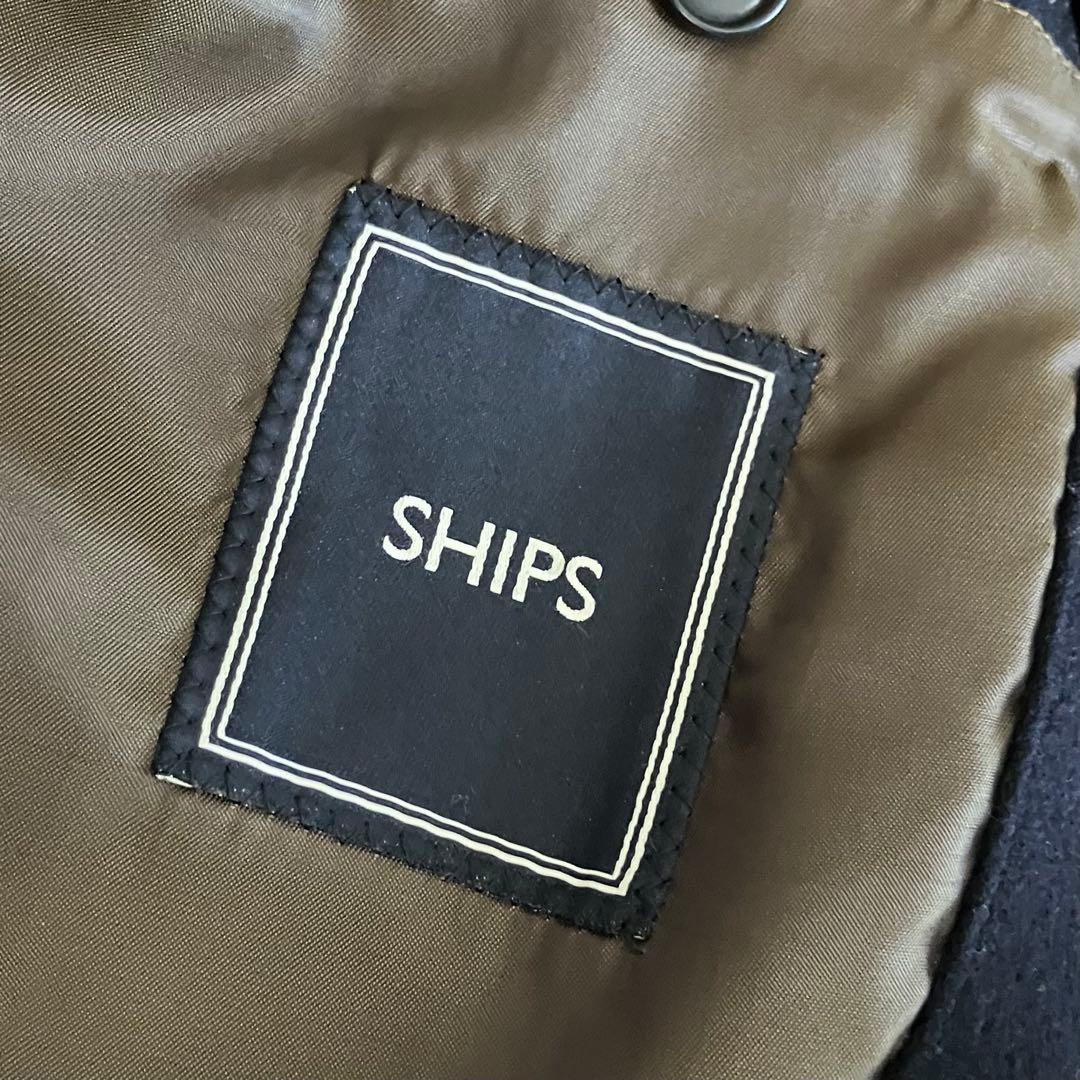 ロロピアーナ×SHIPS ステンカラーコート　紺