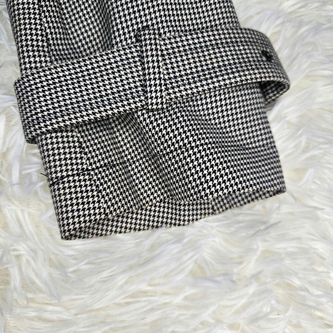 バーバリーブラックレーベル　ノバチェック　ステンカラーコート Mサイズ　千鳥格子