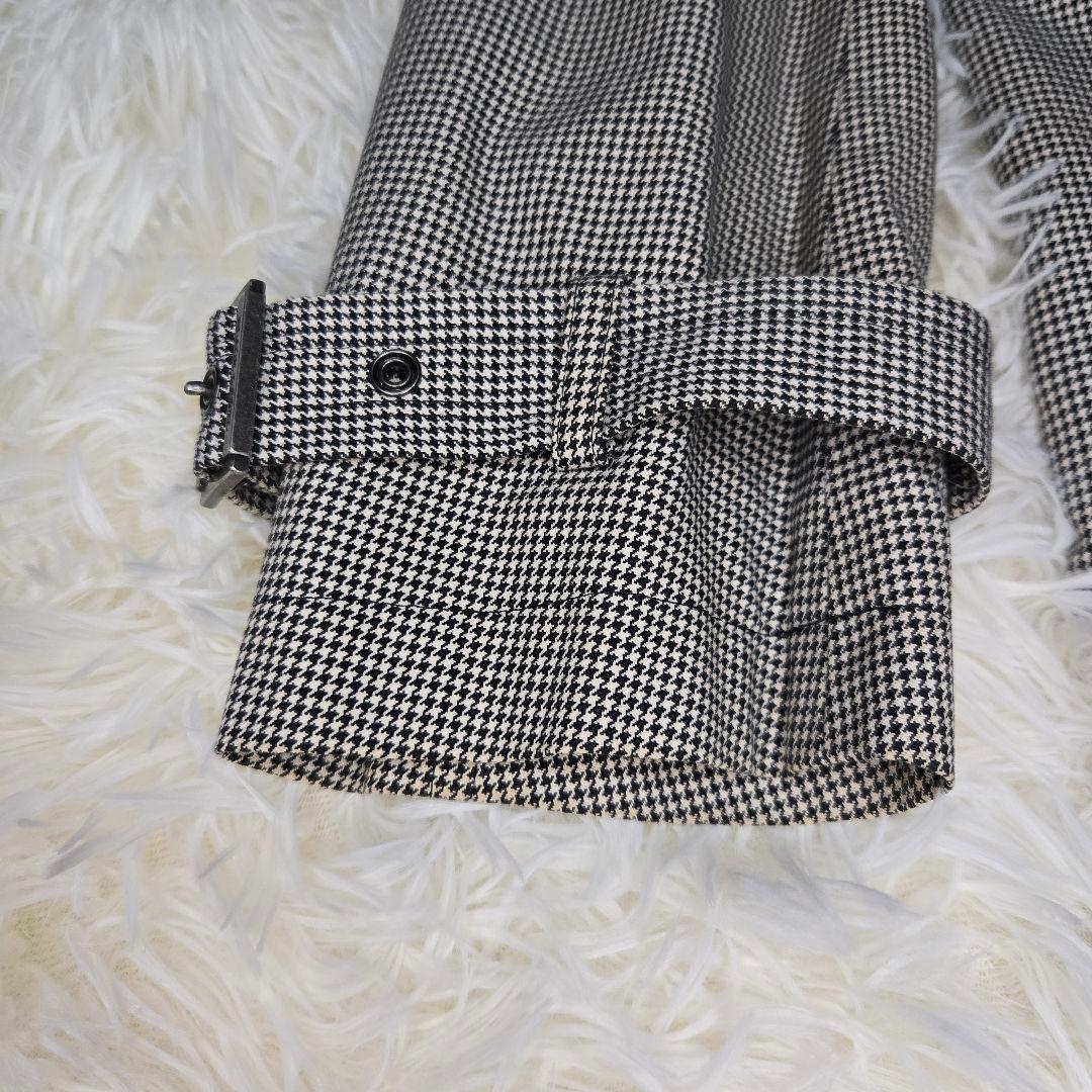 バーバリーブラックレーベル　ノバチェック　ステンカラーコート Mサイズ　千鳥格子