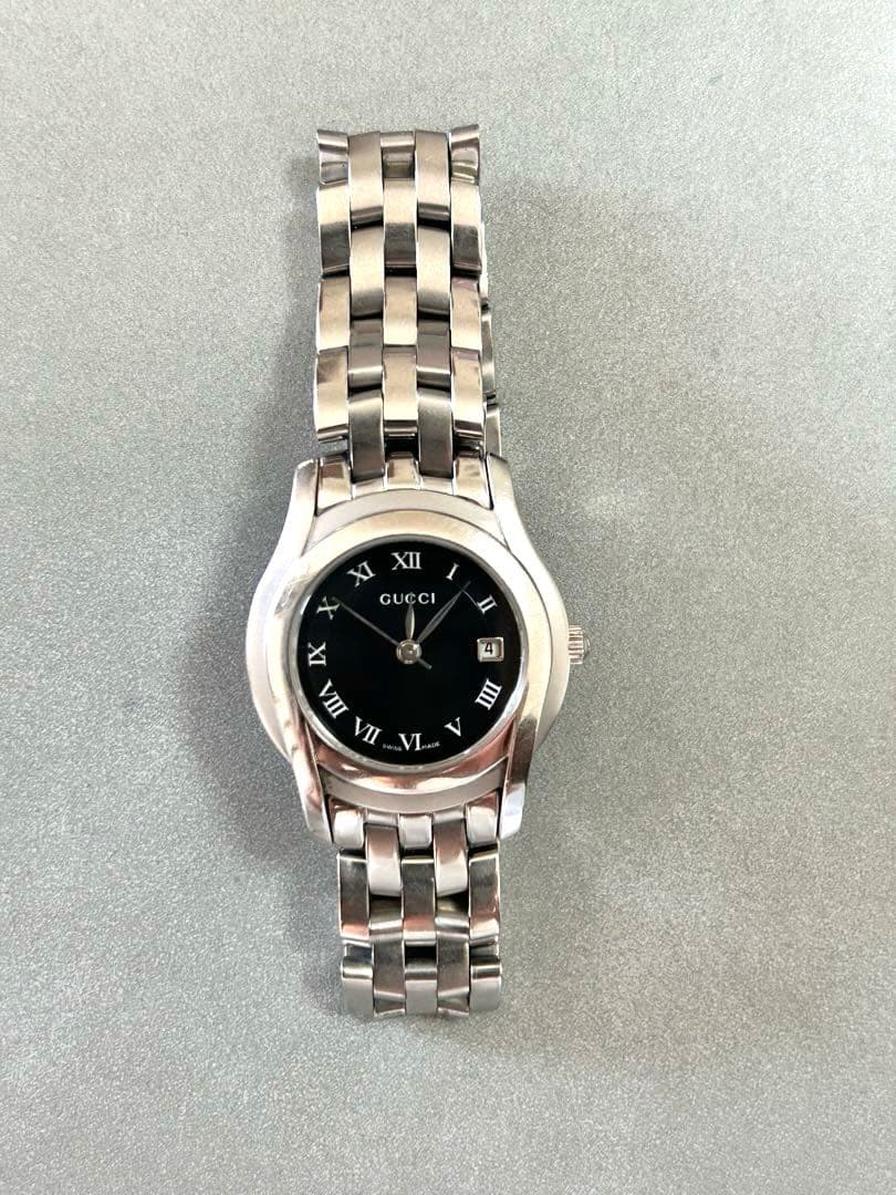 GUCCI 5500L 腕時計 アナログ ブラック グッチ腕時計レディース