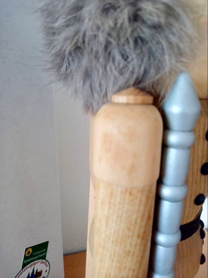 くるみ割り人形　ドイツ　ザイフェン　王様　39㎝　箱有り