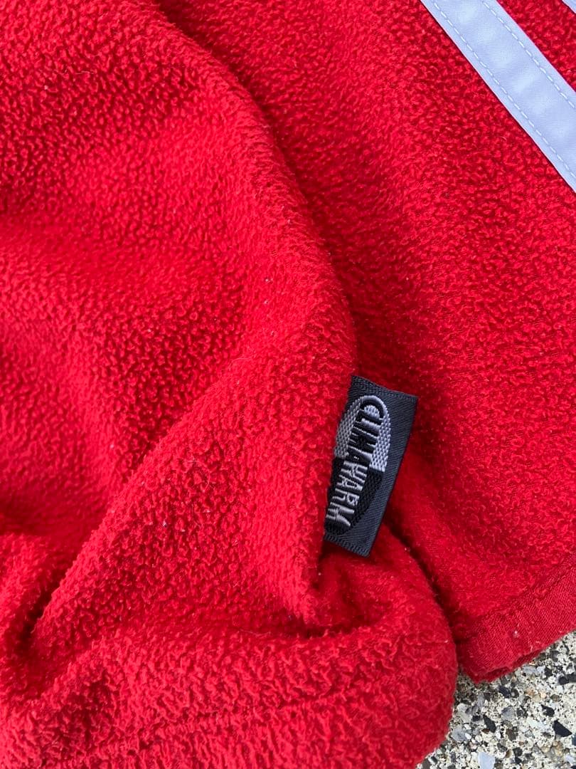 アディダス×バイエルンミュンヘンフリースハーフジップジャケット　ドリルトップ