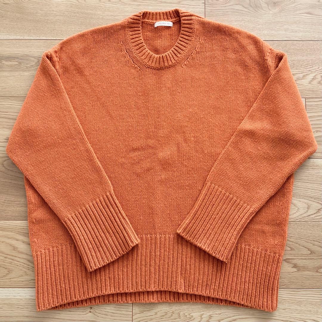 GALERIE VIEファインウールクルーネックプルオーバー