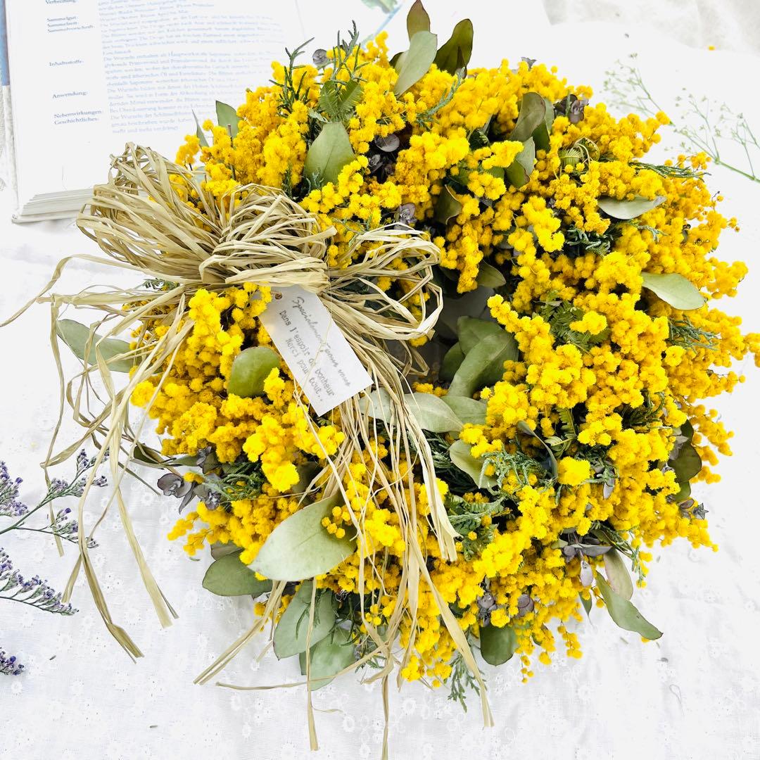 ミモザリース　ミモザユーカリリース　ミモザ　ユーカリ