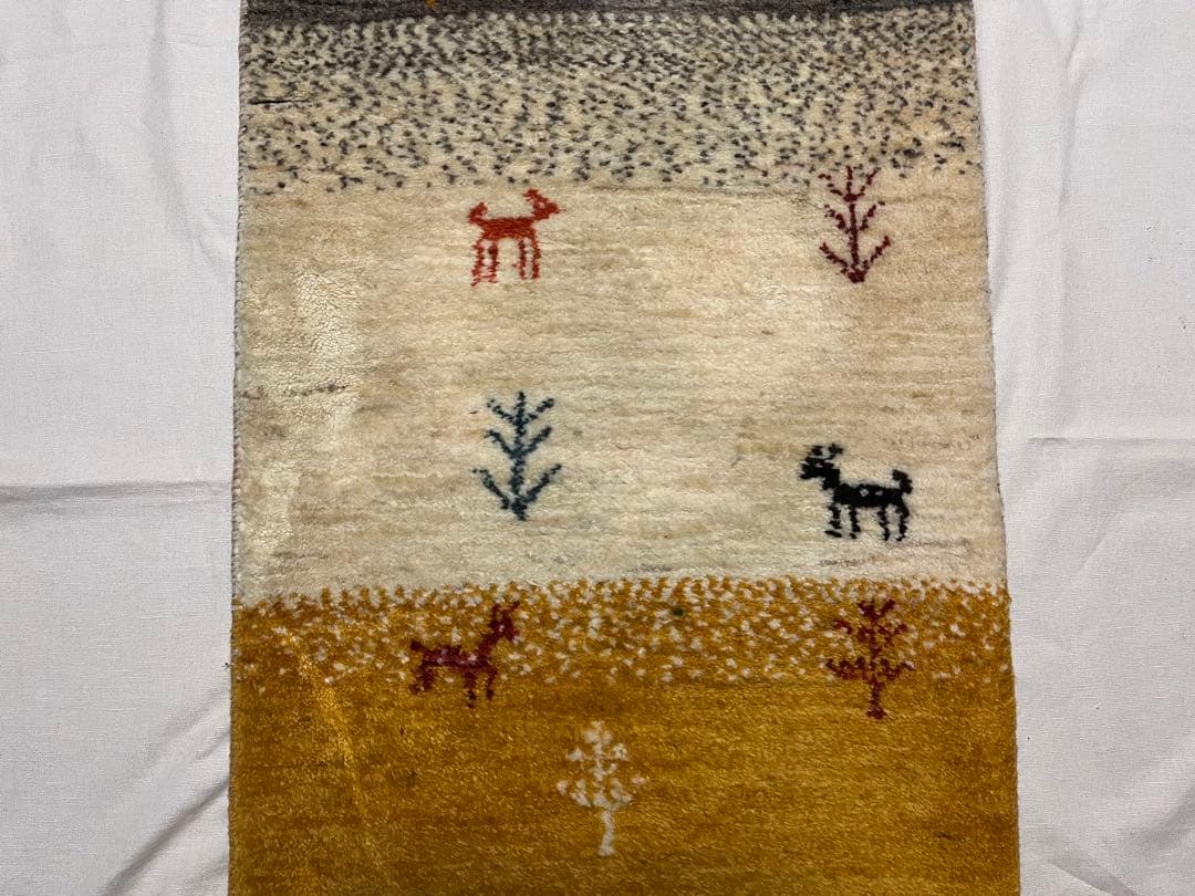 動物模様ギャッベ