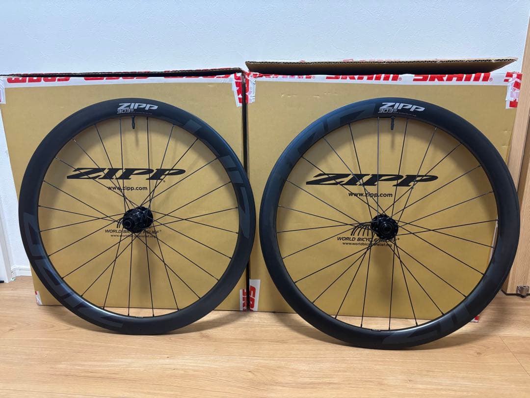 Zipp 303 S カーボンホイール 前後セット フックレス チューブレス