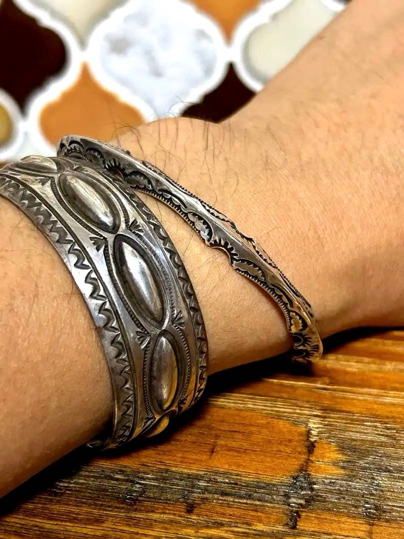 極美品　RAY ADAKAIレイアダカイ　ナバホ族 トライアングルバングル