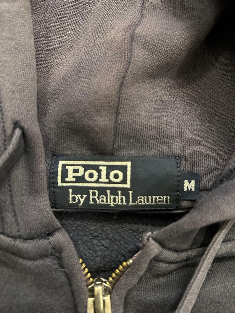 POLO RALPH LAUREN フルジップ パーカー ネイビー M ラグラン