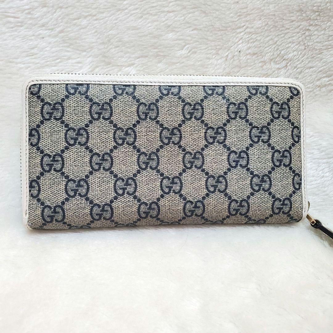 希少 美品 GUCCI　グッチ　ラウンドファスナー　カナダ国旗　長財布　GG