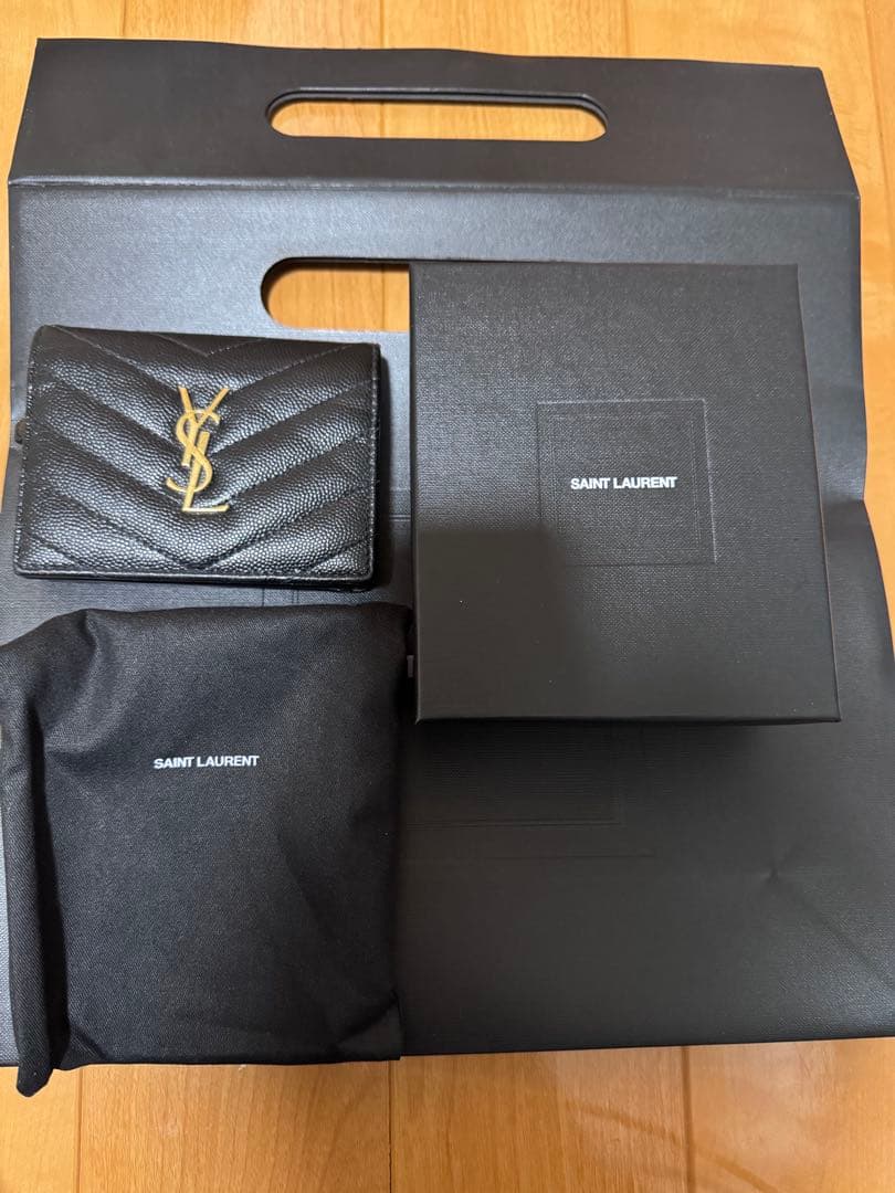 SAINT LAURENTYSL サンローラン モノグラム オリガミ 二つ折り
