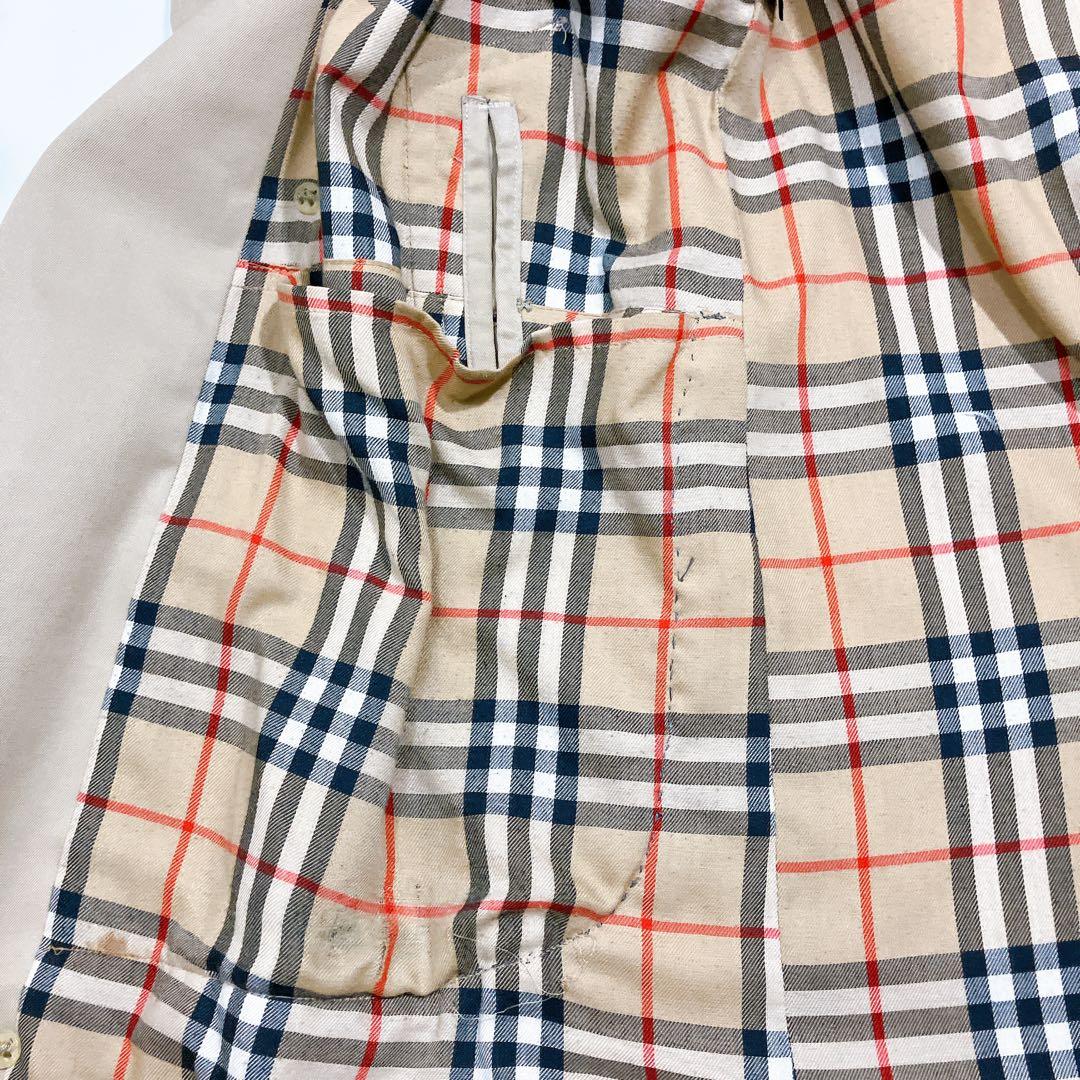 【逸品】バーバリーズ　ロングトレンチコート　ハニーベージュ　ダブル XL相当