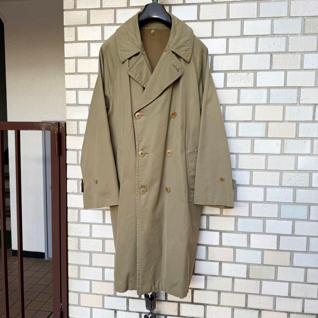 COMOLI コットンギャバダブルブレステッドコート