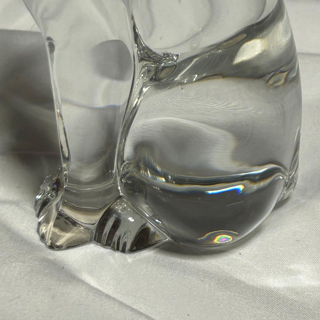 バカラ　エジプシャンキャット　フィギュリン　猫　クリスタル　置物