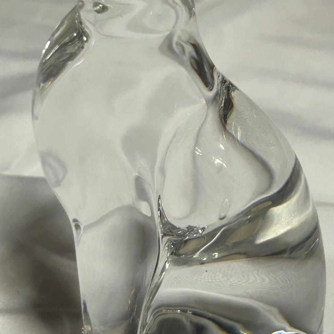 バカラ　エジプシャンキャット　フィギュリン　猫　クリスタル　置物