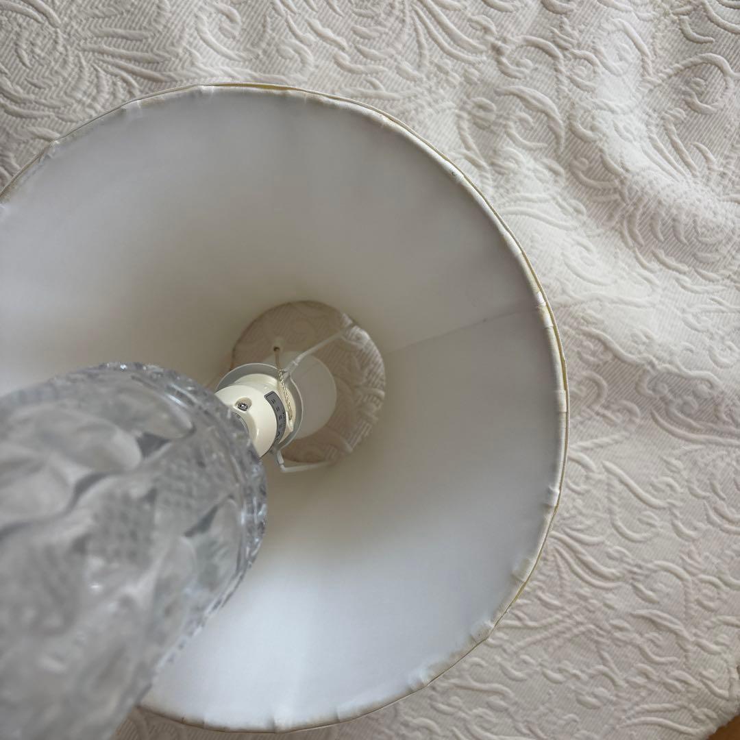 カットクリアガラス　アンティーク　テーブルランプ/スタンドランプ