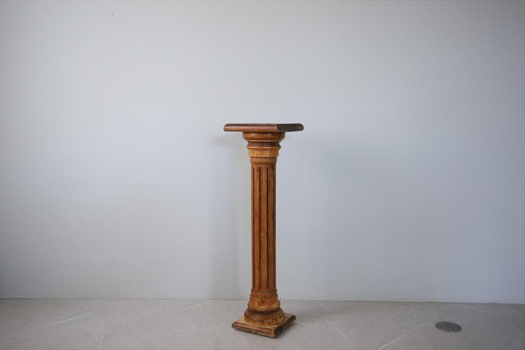 フランスアンティーク木製フラワースタンド/花台/飾り棚/テーブル机(90-199