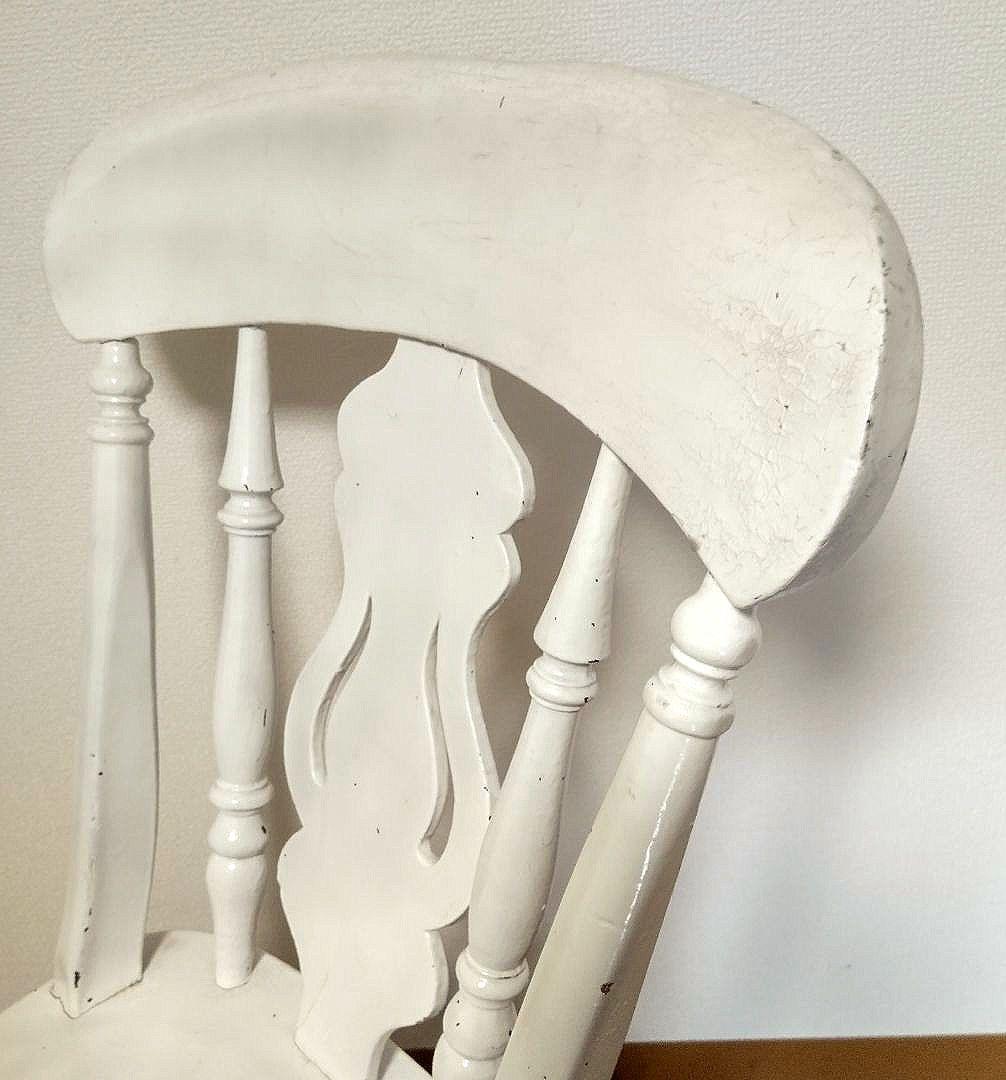 アンティーク ヴィンテージ ホワイトペイント ウインザー チェア