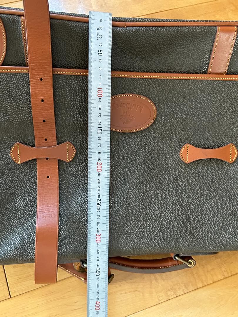 Mulberryマルベリー　シボ革　レザー　トラベルバック　イタリア製