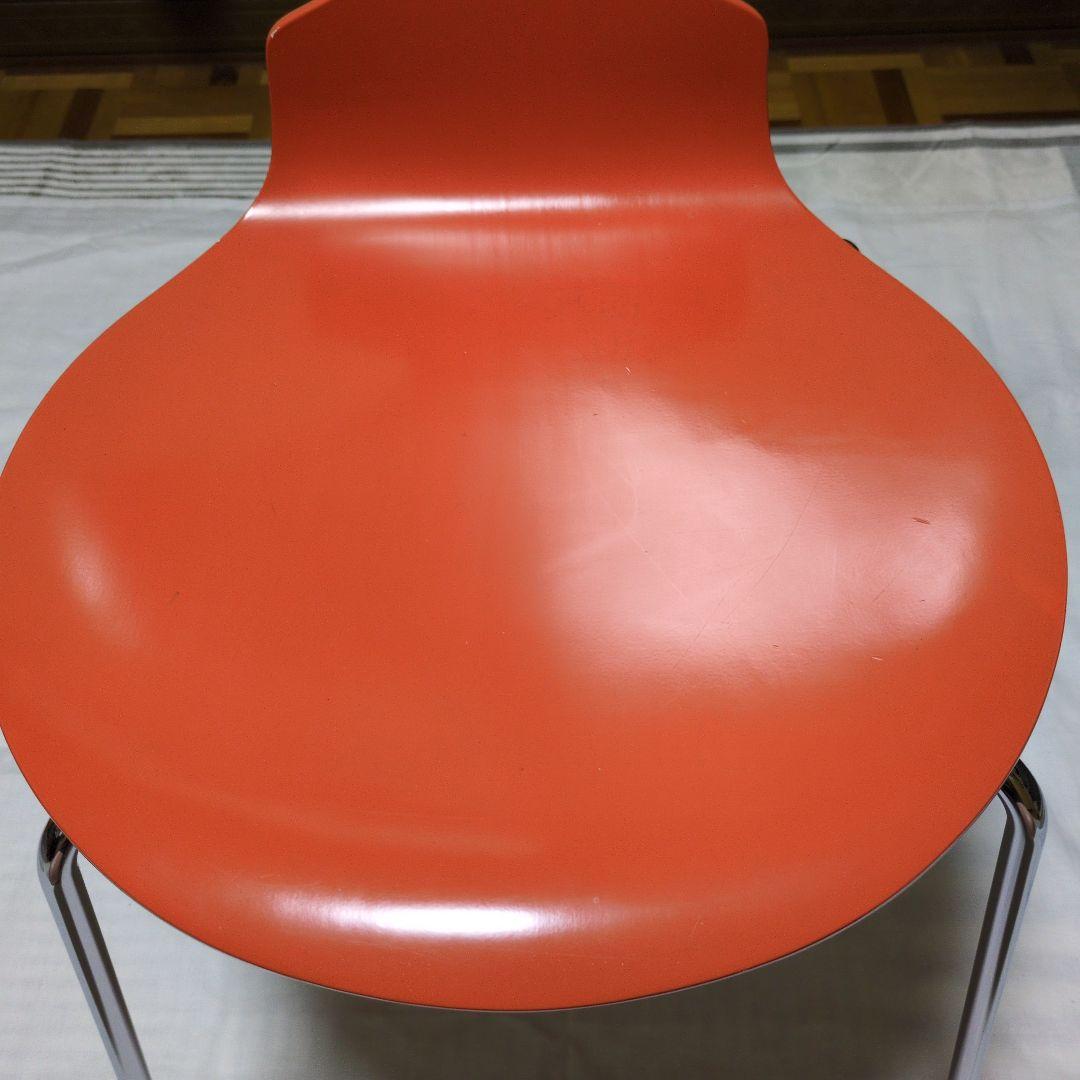 【値下げ早い者勝ち】フリッツハンセンのアントチェア【アリンコチェア】オレンジ色