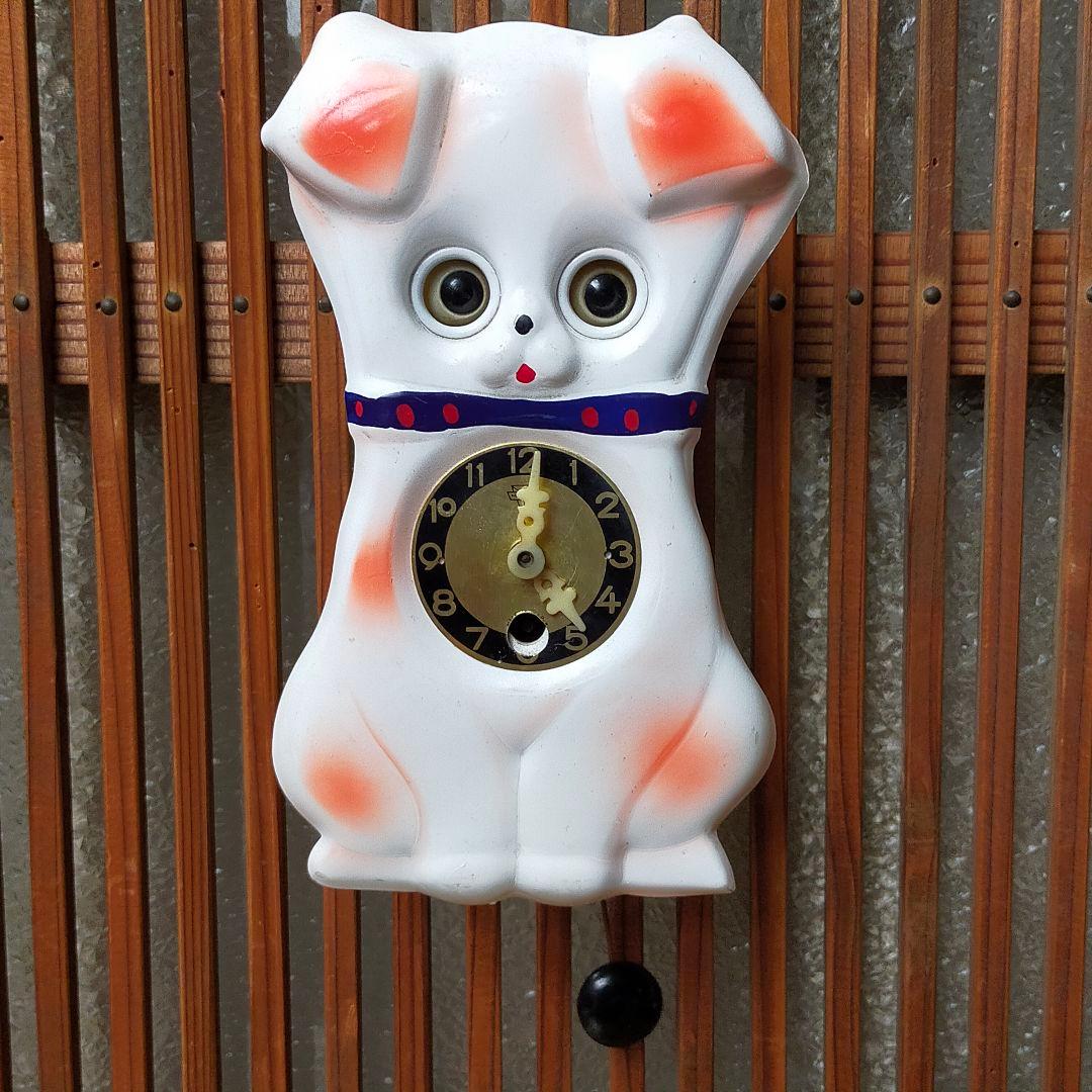 ミケン掛時計　振子時計　動物時計