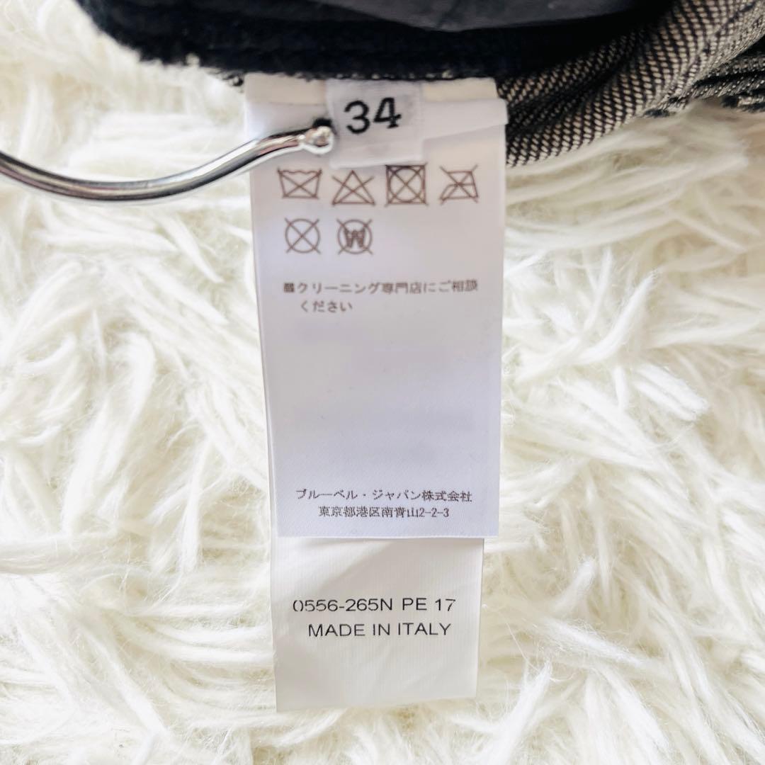 【新品タグ付き✨】バルマン　デニムパンツ　バイカーパンツ　蛇腹　金ボタン　黒