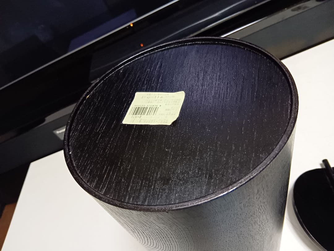 SAITO WOOD　サイトーウッド　モダン　ブラック　ウォールナット　ゴミ箱