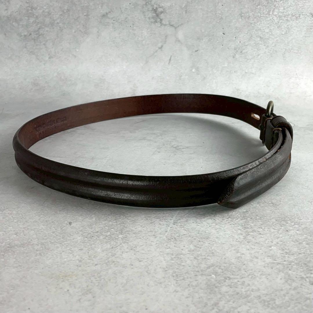 小物 ISSEY MIYAKE MEN leather belt brown L