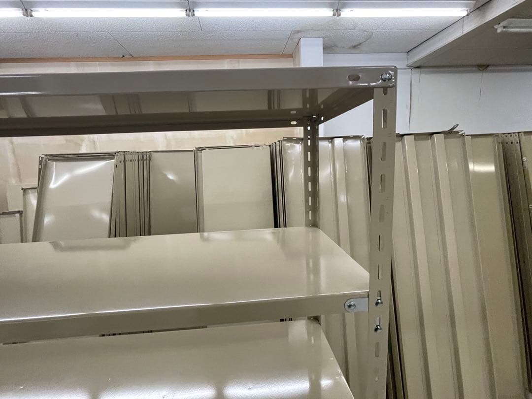 スチールラック 180×45×180 5段 ベージュ 3台分 福井県引き取り限定