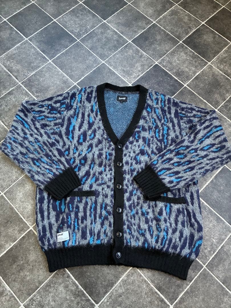 Schott レオパード　ヒョウ柄　 カーディガン XL