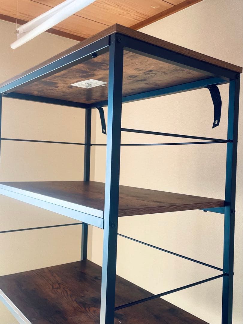 ニトリ シェルフ インダストリアル ブラウン/ブラック（送料込み）