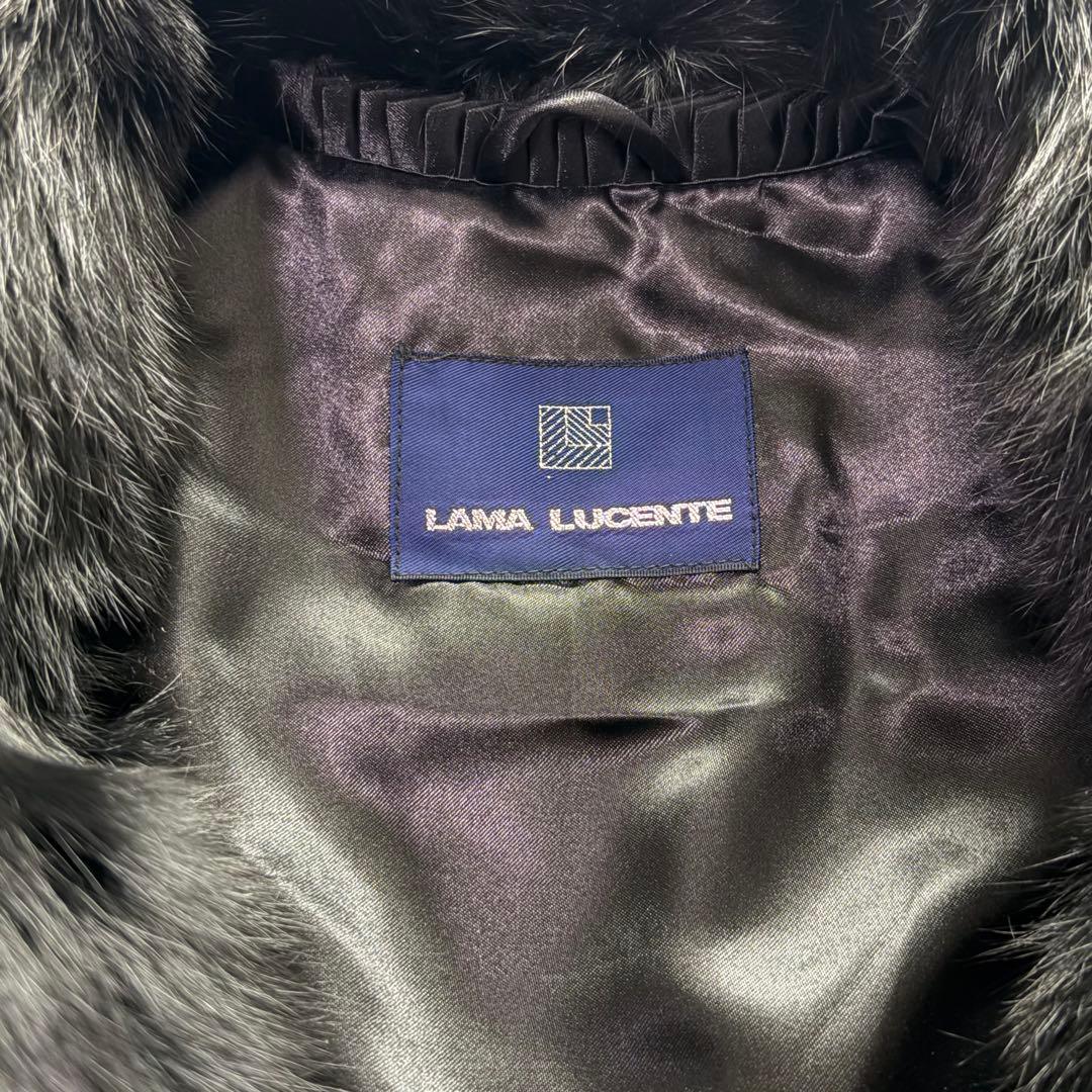 新品未使用タグ付 LAMA LUCENTE 高級毛皮 メンズ ハーフコート