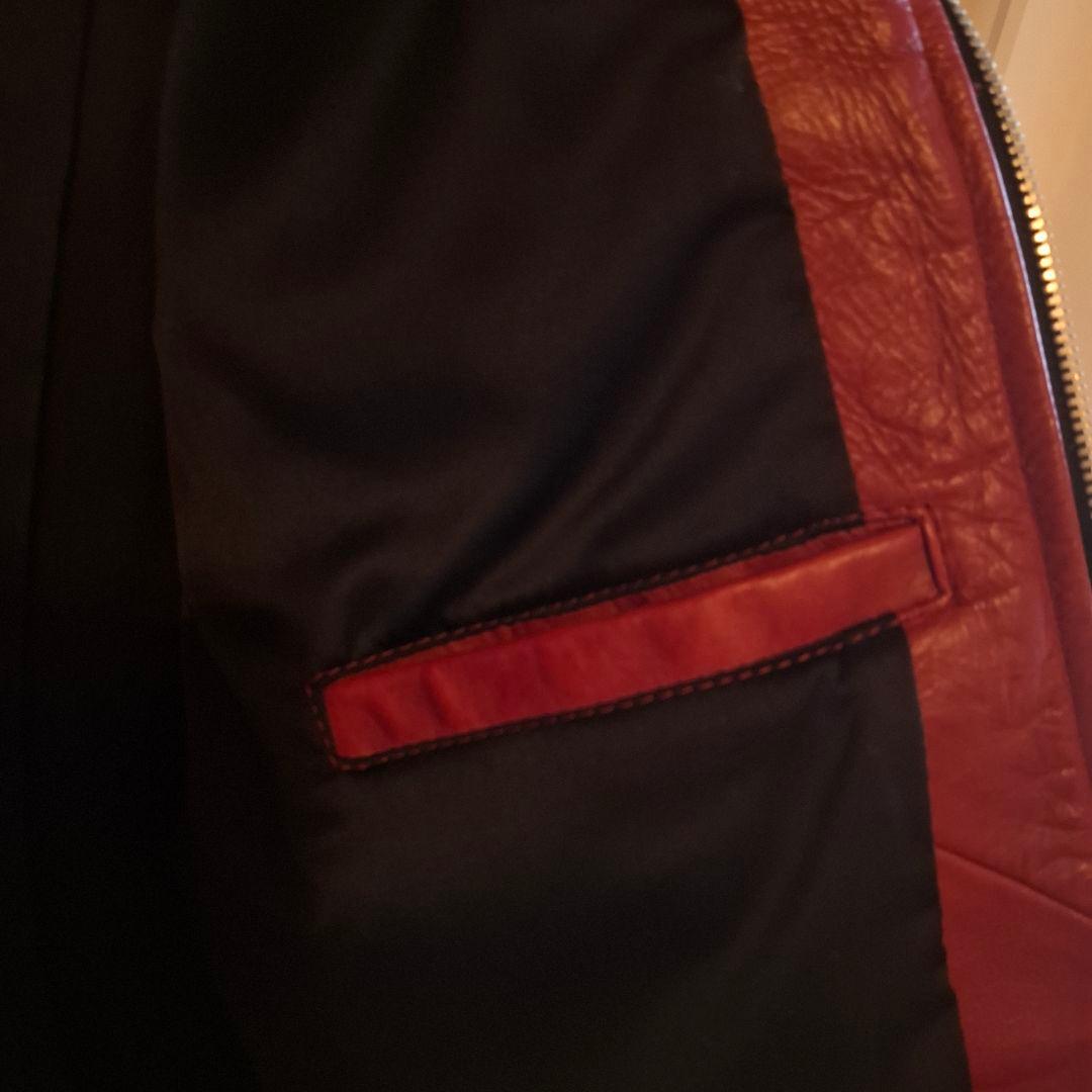 NO ID. ノーアイディー ライダース レザージャケット 牛革 サイズ3 L