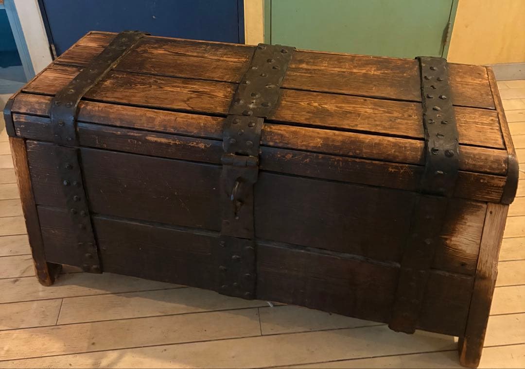 【アンティーク宝箱】海賊　難破船　長期保管品　パイレーツ　レトロBOX