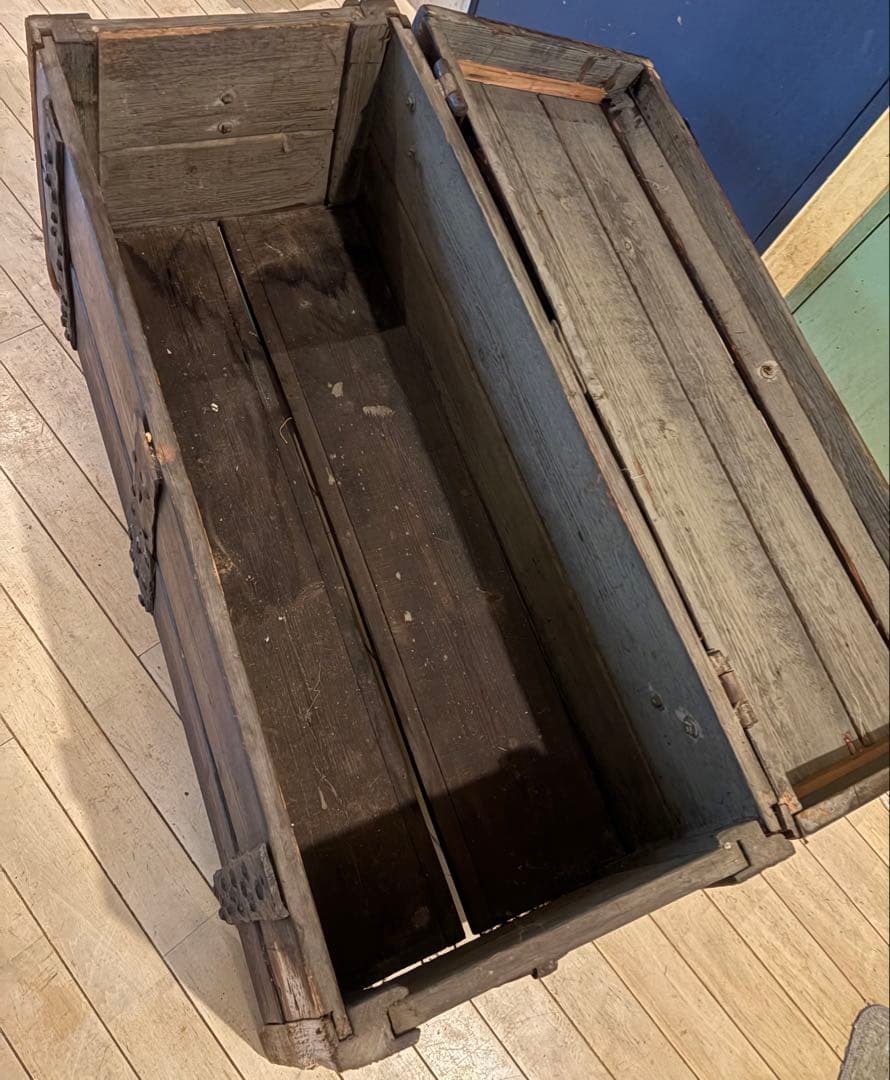 【アンティーク宝箱】海賊　難破船　長期保管品　パイレーツ　レトロBOX