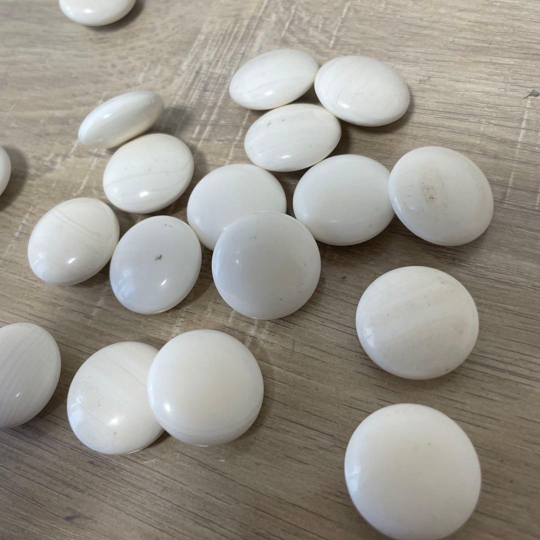 ★良品★ 碁石セット 肉厚 本蛤碁石 那智黒 碁笥 桐箱付き