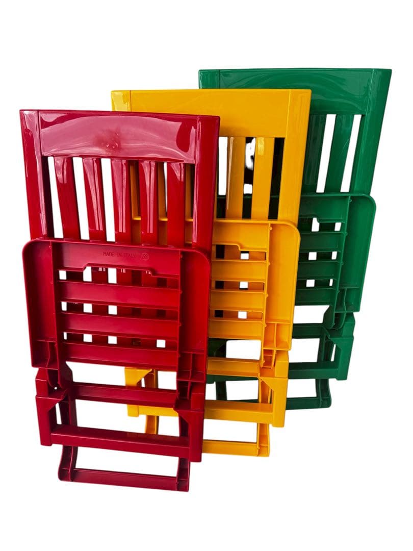 イタリア製 areta アレッタ ガーデンチェア 3脚 折りたたみ ローチェア