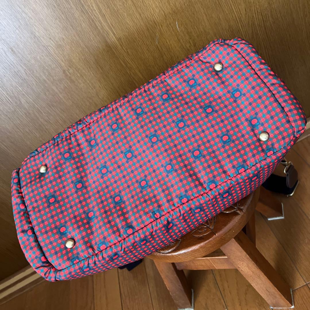 美品 familiar ファミリア マザーズバッグ トートバッグ りんご