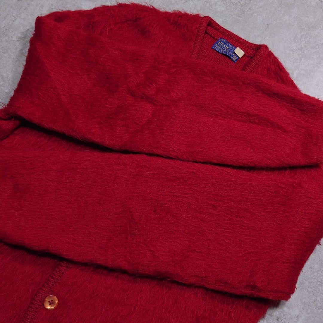 60s PENDLETON モヘアカーディガン USA製 毛足長 M