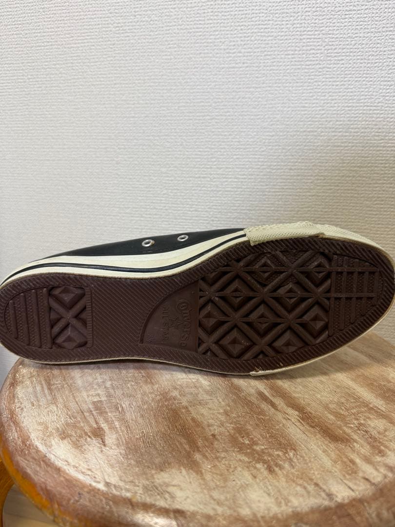 [タグ付き]90s コンバース　ブラック　レザー CONVERSE USA製